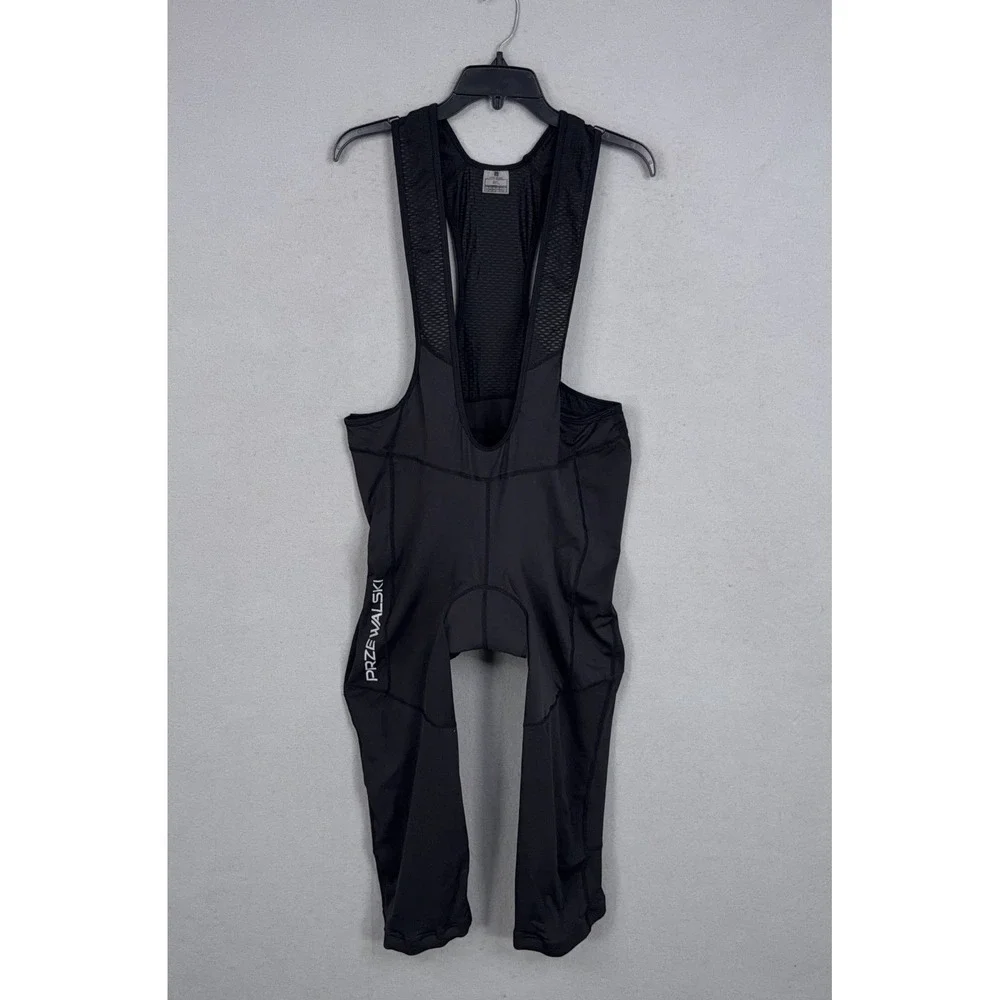 Przewalski Cycling Bib Shorts Men 3XL Black Solid Padded Athletic Biking